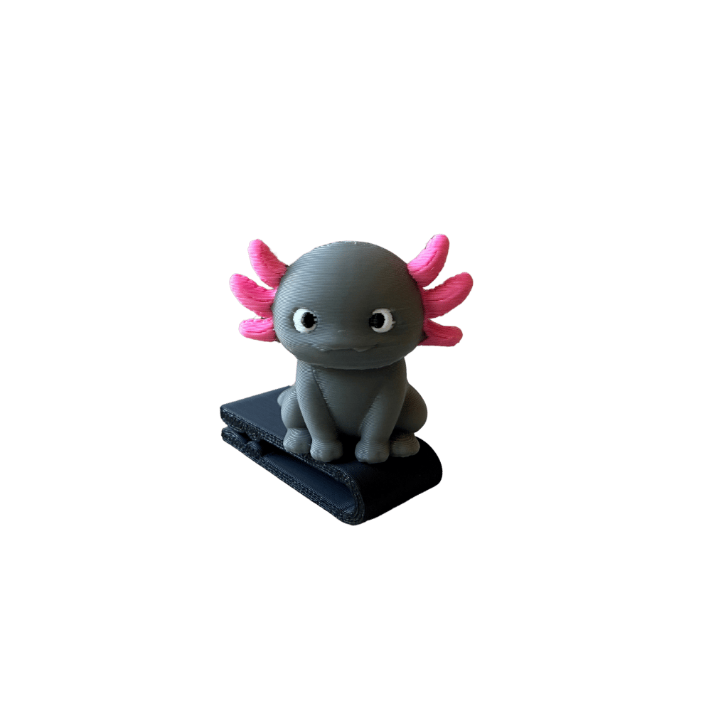 Gilly the Axolotl BrimPet hat clip