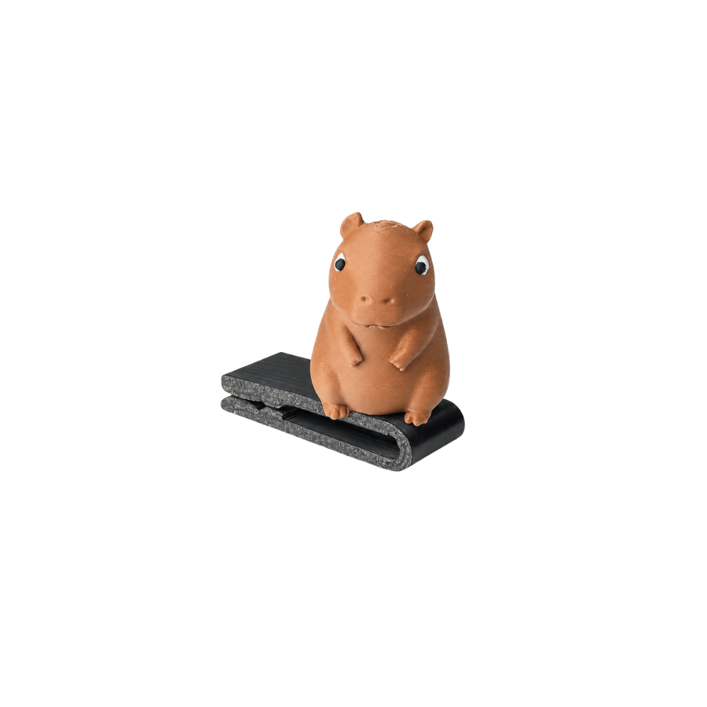 Crystal the Capybara BrimPet hat clip